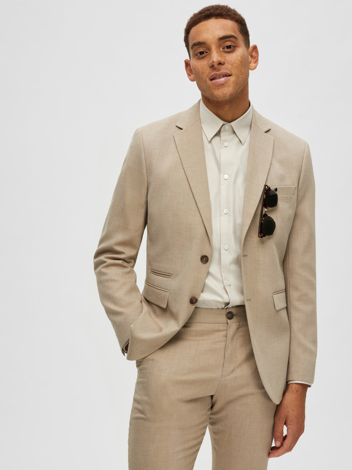 SLHSLIM-NEIL Blazer - Sand